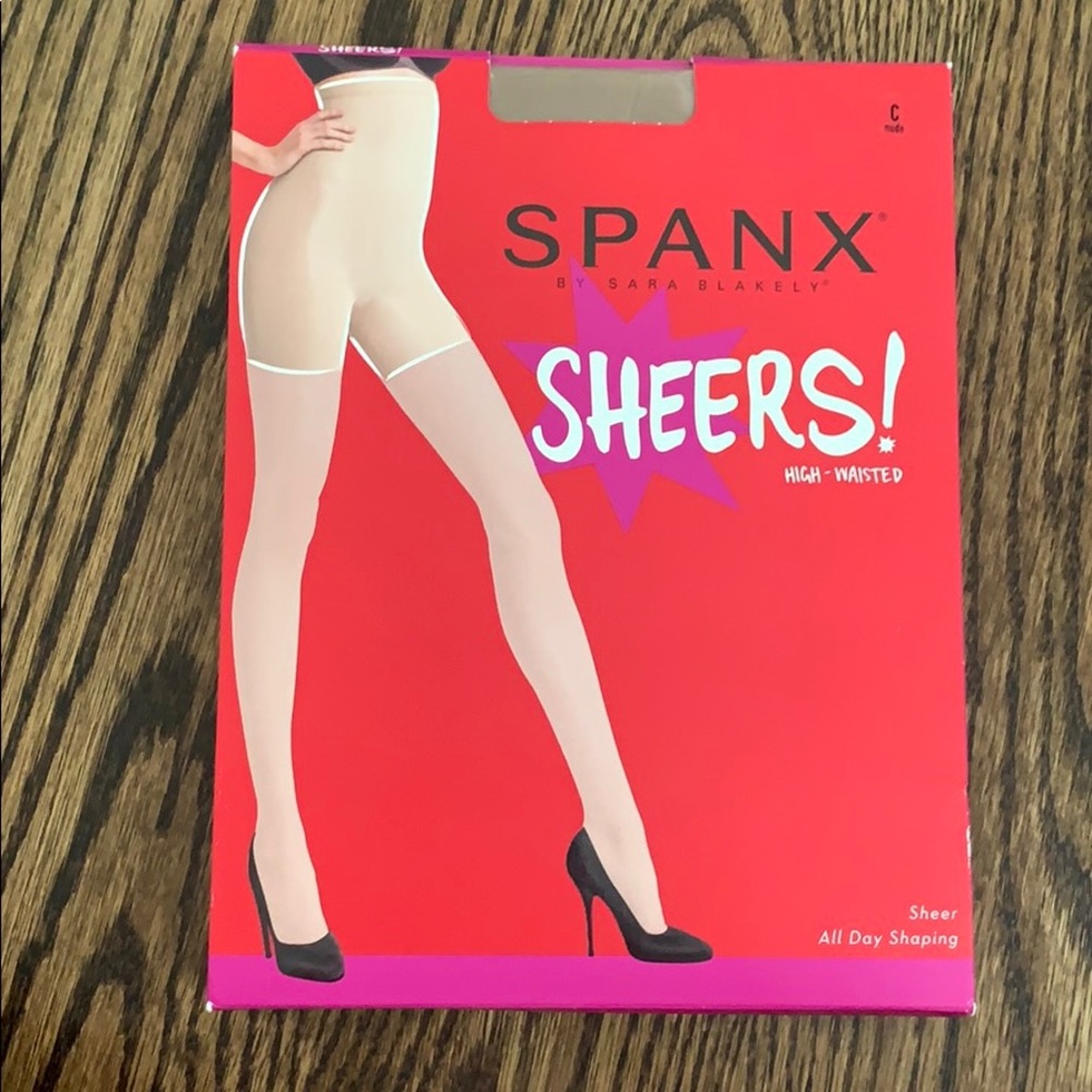 Spank High Waisted Sheers-Nude-Size C